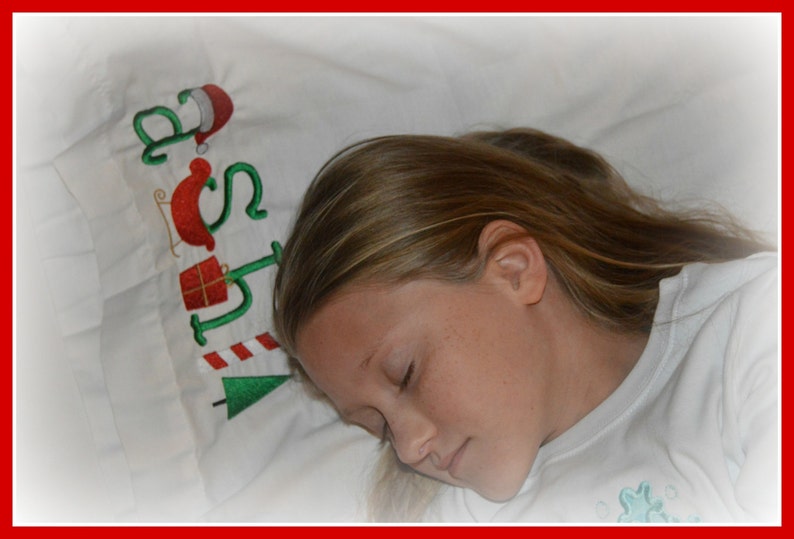 PERSONALIZED Christmas Pillowcase Standard Pillowcase Etsy