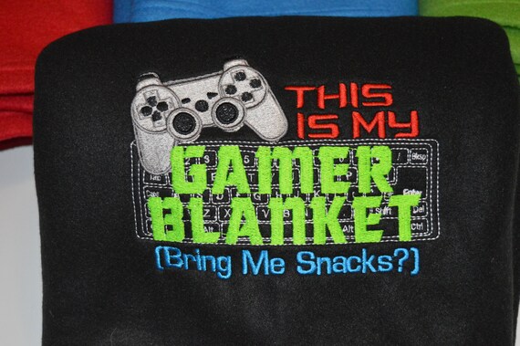 Gamer fleece blanket hotsell