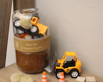 Construction Sensory Play Dough Kit l Screen Free l Kids Gifts