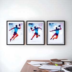 Rugby Player Trio Posters