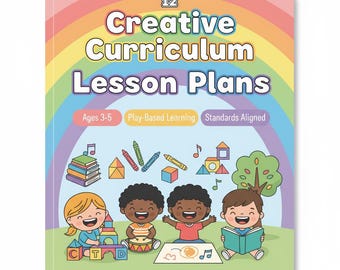 Preschool Curriculum: 12 Monthly Creative Lesson Plans (Digital)