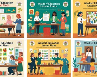 LESSON PLANS DIGITAL Download: 5 Waldorf Education Preschool Learning Plan And Homeschool Curriculum Printable Template