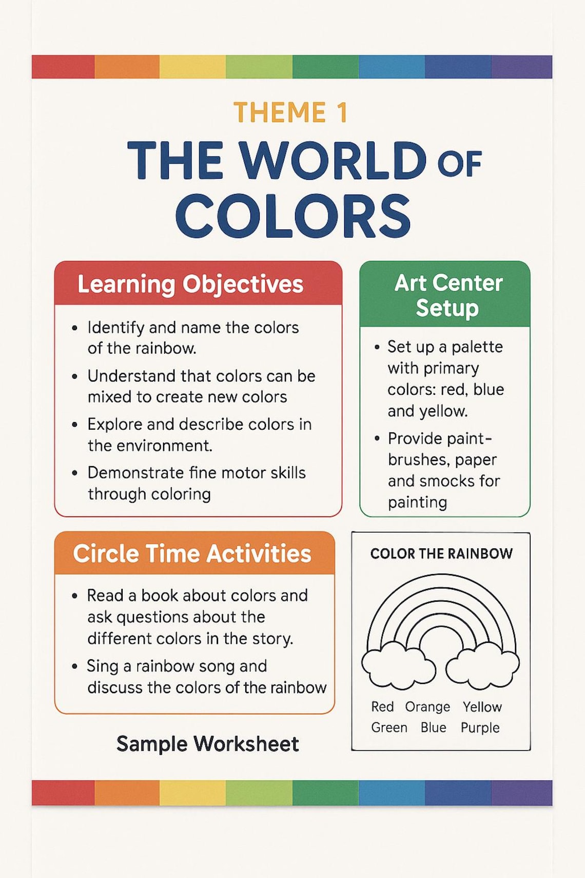Preschool Curriculum: 12 Monthly Creative Lesson Plans (digital) - Etsy