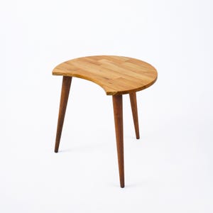 C-förmiger Beistelltisch für Sofa aus Holz Couchtisch Mid Century Modern Beistelltisch Wohnzimmer Möbel