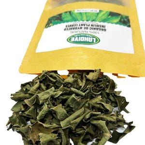 Lakdive Dehydrated Insulin Plant Leaves 1,76 oz (50 g) Natürliche Kostus Igneus Blätter für Tee