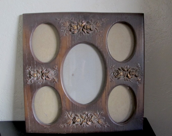 Wooden Carved Floral Frame Etsy