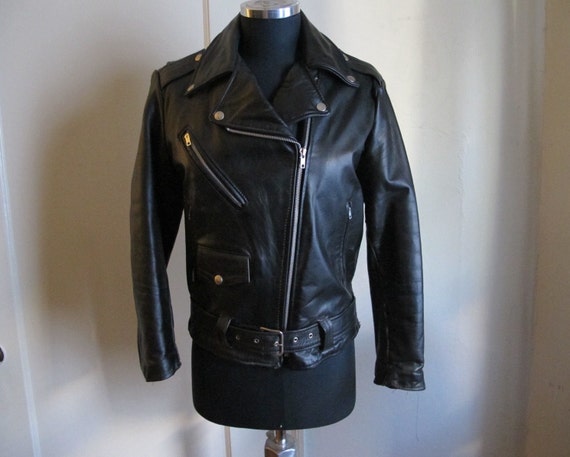 Black Leather Motorcycle Jacket