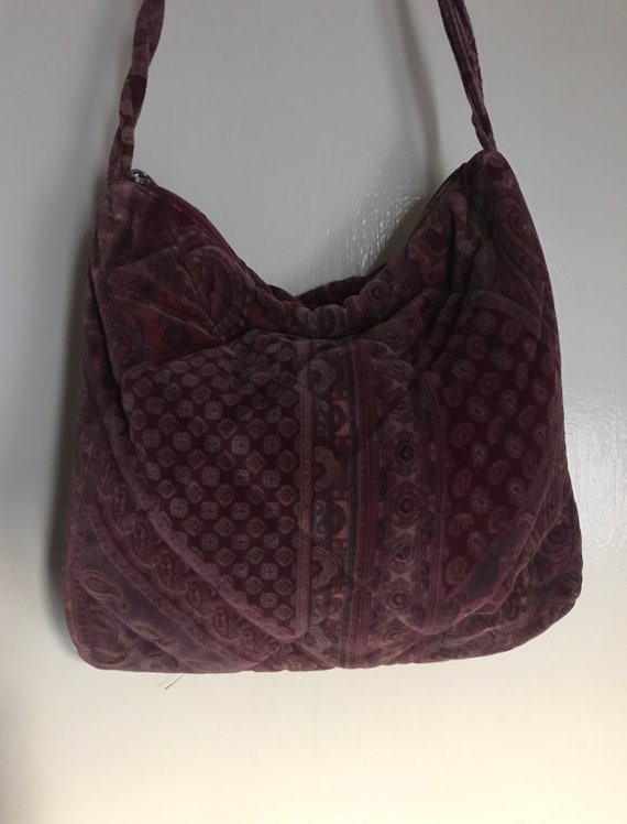 vintage velvet purse