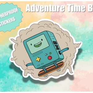BMO Sticker - Skateboard fahren | Adventure Time | Wetterfester Aufkleber