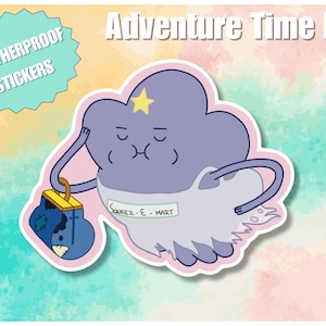 Lumpy Space Princess Aufkleber | Adventure Time Aufkleber | Wetterfest
