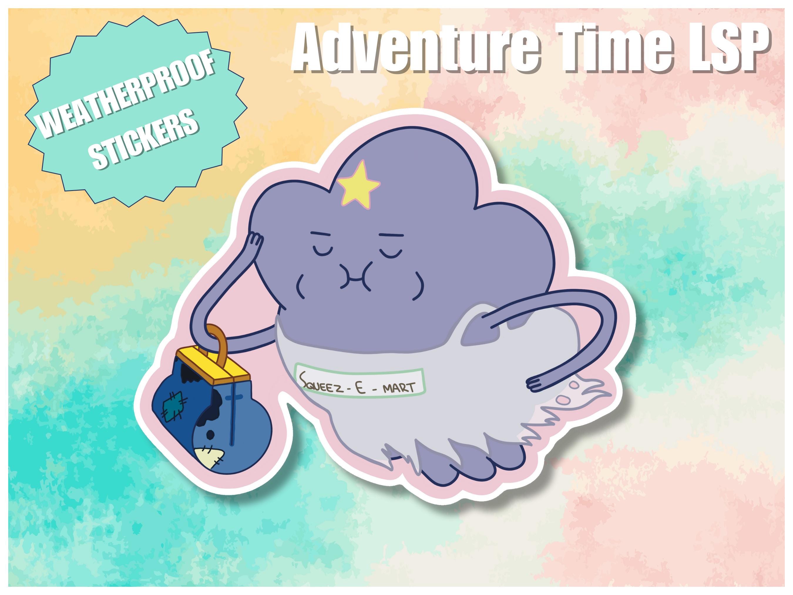 Pegatina de princesa grumosa descarada, divertida calcomanía de Hora de  Aventuras de LSP, pegatina de princesa grumosa de dibujos animados con