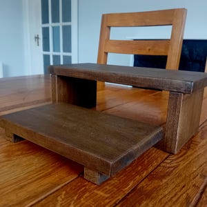 Rustieke houten displaystandaard - boerderijdecor dienblad voor keuken, badkamer of evenementen | Handgemaakte houten plank op sokkel