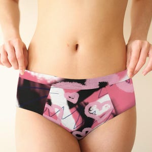 heart abstract cheeky briefs