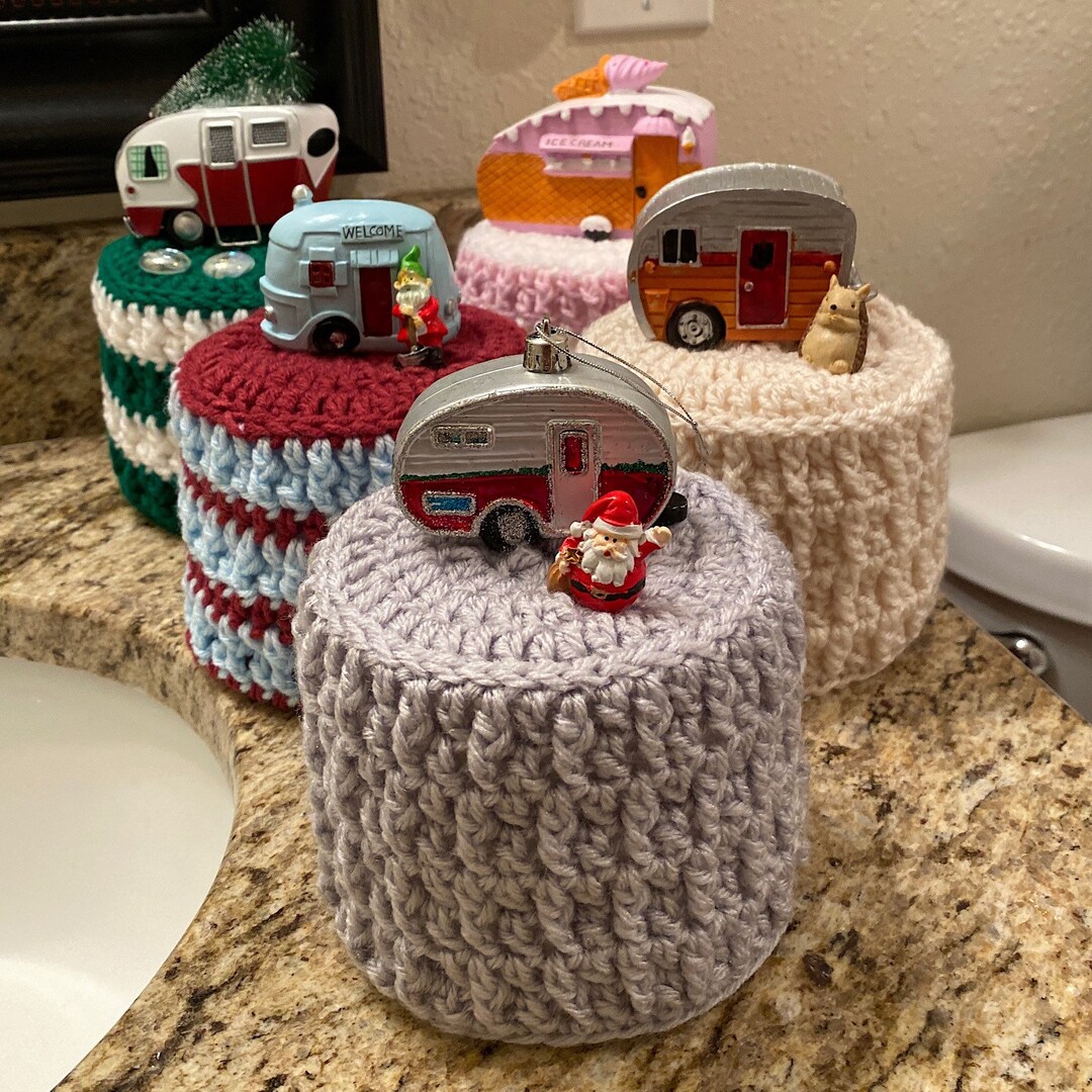 Camper Toilet Paper Roll Cover, Christmas RV Toilet Paper Cover ...