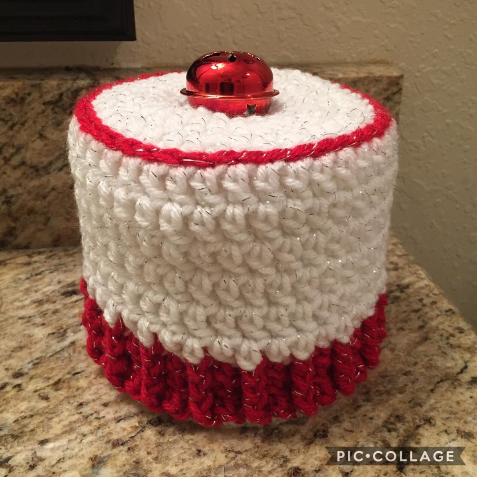 Christmas Toilet Paper Roll Cover Jingle Bell Toilet Paper Etsy