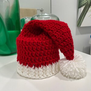Copri carta igienica cappello di Babbo Natale, copri carta igienica cappello di Babbo Natale rosso, decorazioni natalizie per il bagno, cappello da elfo per bambini PRONTO PER LA SPEDIZIONE