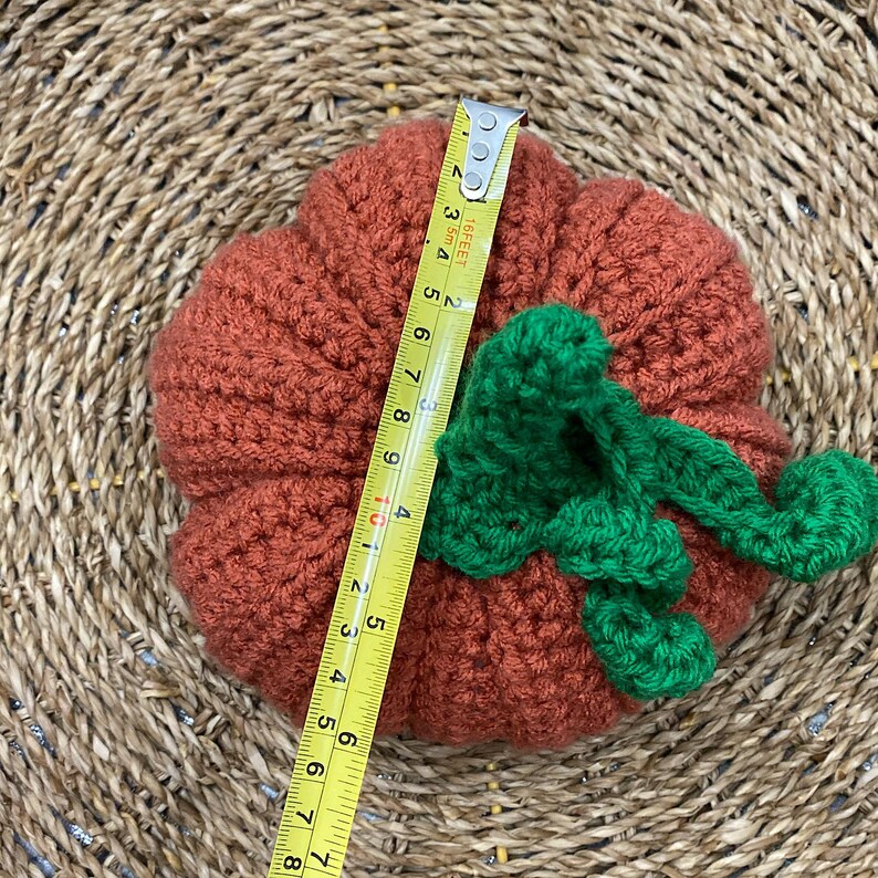 Set of 3 Pumpkins, Farmhouse Pumpkins, Crochet Pumpkin Decor, Autumn