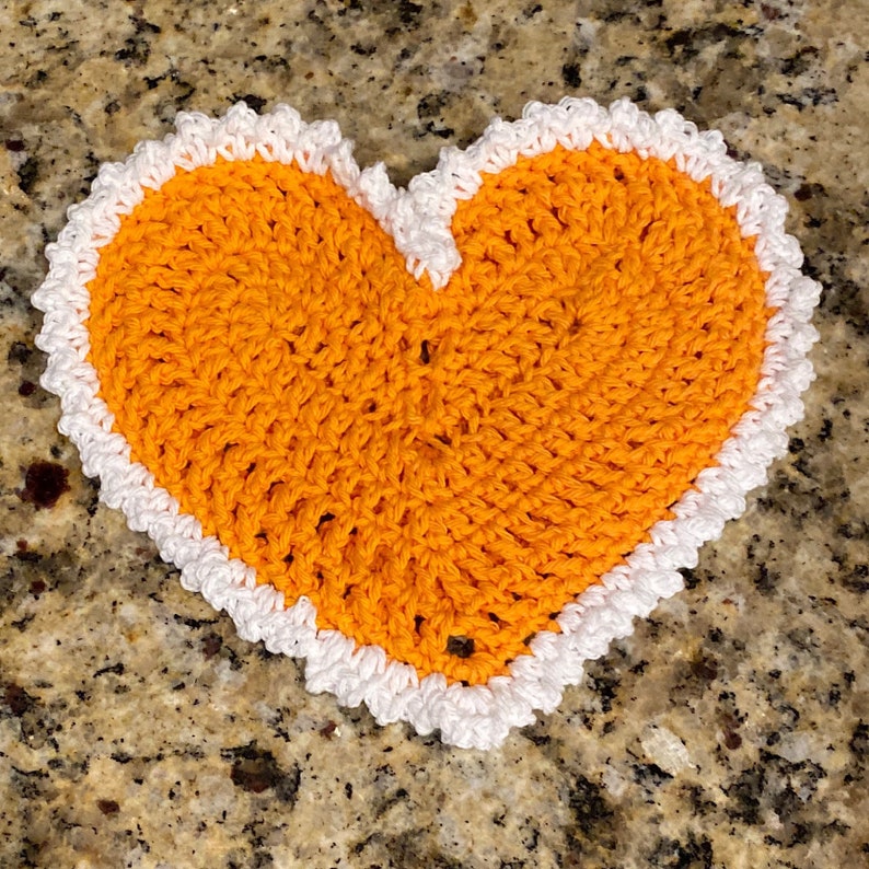 Heart Hot Pads Crochet Hot Pads Crochet Cotton Heart Etsy