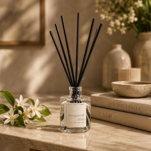 Diffusore a bastoncini ispirato al Ritz Carlton / Bergamotto Agrumato Marino / Fragranza per la casa di lusso da hotel / Regalo per lei / Bergamot Bliss 118 ml