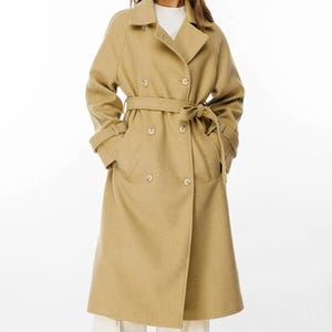 Elegant Full Length Long Wool Plus Size Coat, Luxury Classic Winter Women Oversized Clothing, Maxi stylish Overcoat, Warm Outerwear Jacket