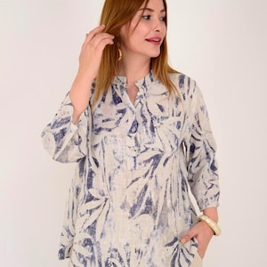 Women&#39;s 100% Cotton Shirt Long Sleeves Linen Tops Loose Casual Cotton Tops Vintage Blouse Plus Size Tops Custom Loose Soft Women Clothing N2