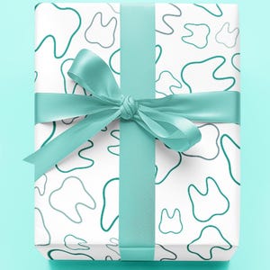 Papier cadeau pour dentiste | Emballage cadeau dentaire | Diplôme de l'école dentaire | Dents souriantes | Célébration sur le thème dentaire | Merci au dentiste