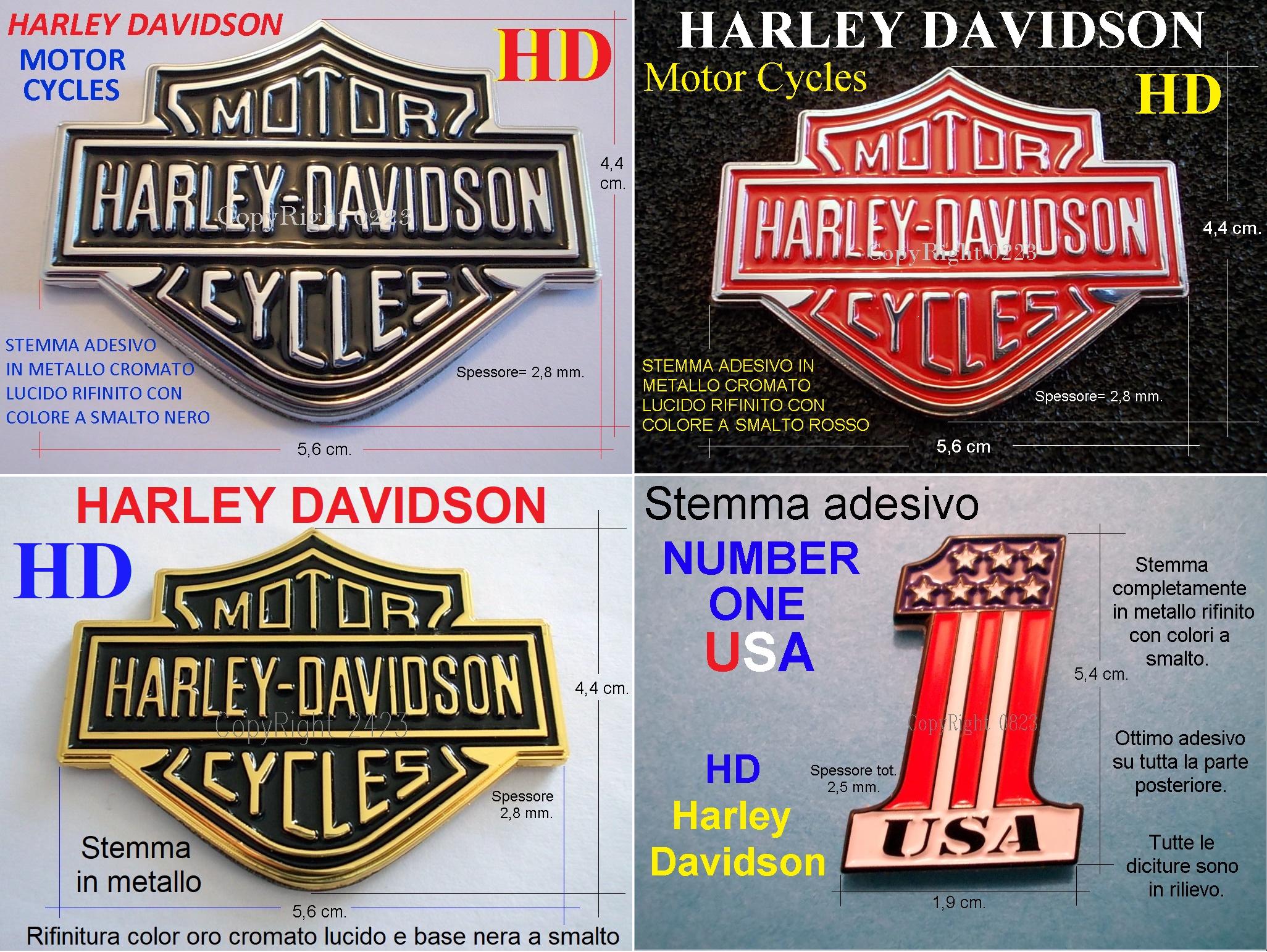 Harley Davidson バー＆シールド装飾メダリオン シール デカール