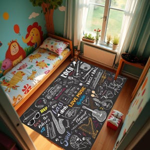 Dywany muzyczne, dywany dla miłośników muzyki, dywan na prezent dla muzyka, dywany instrumentalne, dywan z odtwarzaczem muzyki, dywan z instrumentami muzycznymi, dywan jazzowy, rockowy, popowy, rapowy