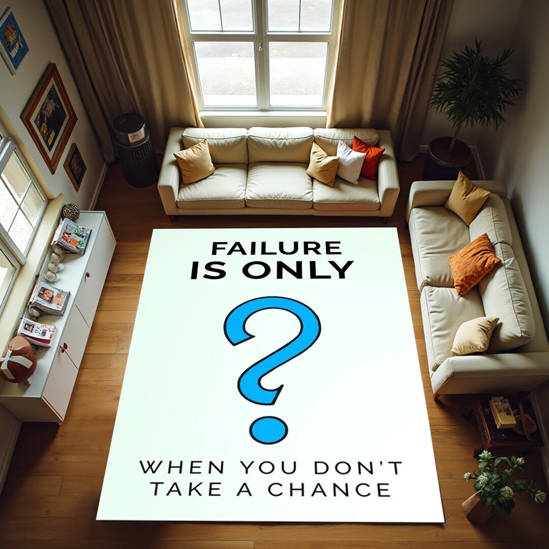 Changed Rug Motivational Carpet,failure is Only Written Rug,when You Don't Take A ...