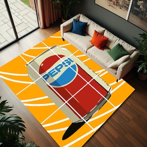 Pepsi ラグ　タペストリー　カーペット　VINTAGE Pepsi Rug - Etsy