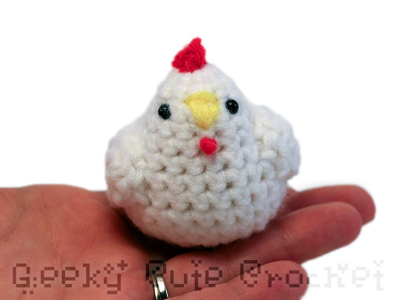 Chicken Hen Bird Plush Toy Stuffed Animal Amigurumi Crochet image 5