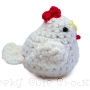 Chicken Hen Bird Plush Toy Stuffed Animal Amigurumi Crochet image 3