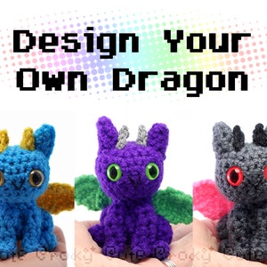 Design Your Own Dragon Plush Toy Amigurumi Crochet