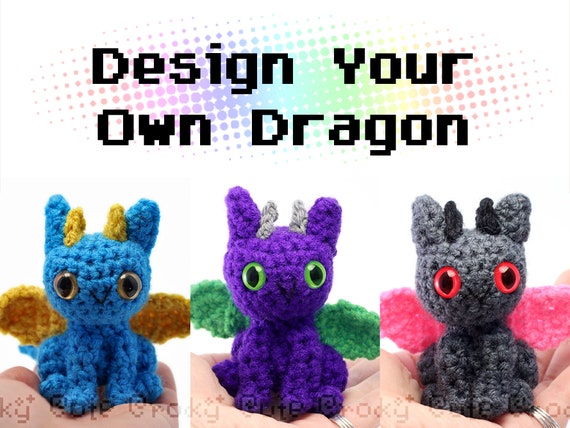 Design Your Own Dragon Plush Toy Amigurumi Crochet