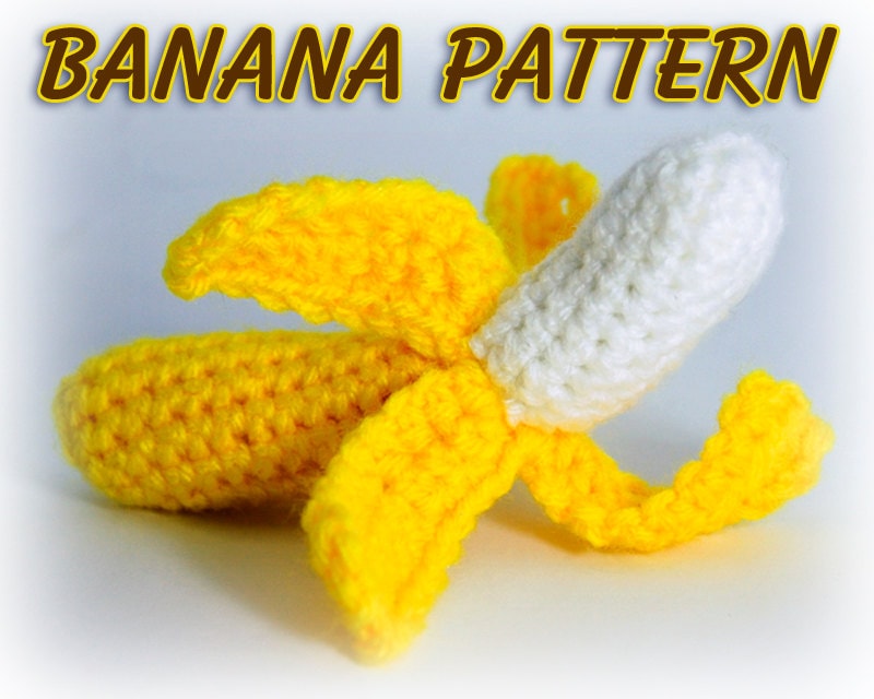 30 Banana Crochet Patterns: Play Food, Amigurumi, Pouches, and More 14 Banana Toy Food Amigurumi