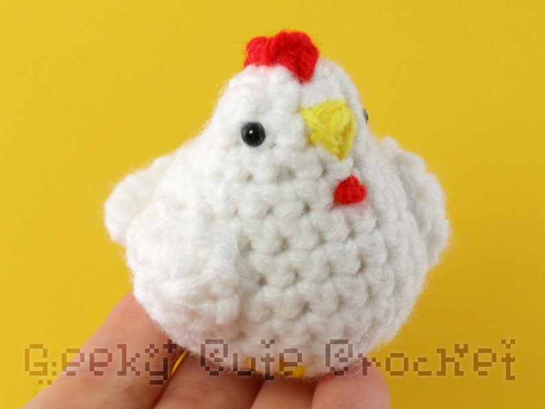 Chicken Hen Bird Plush Toy Stuffed Animal Amigurumi Crochet image 1