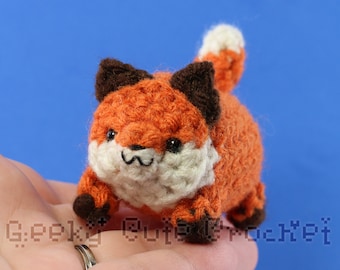 Fox Yama Amigurumi Crochet Jouet de bureau en peluche