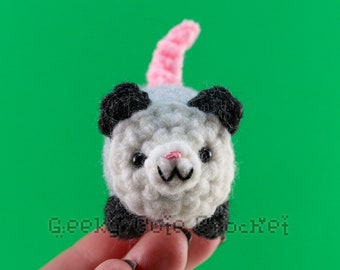 Opossum Possum Amigurumi Crochet Stuffed Plush Desk Toy