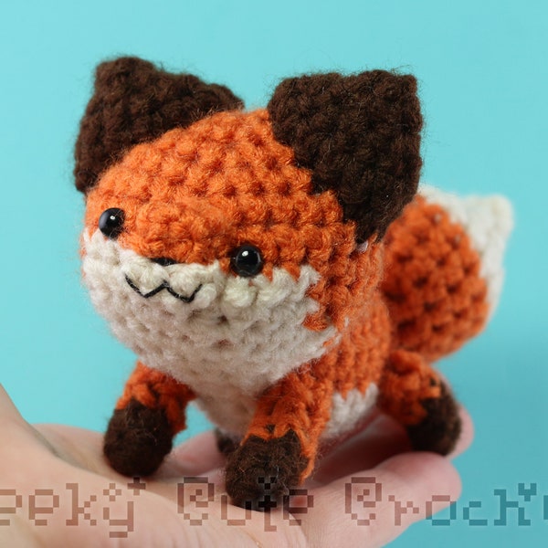 Red Fox Plush Toy Animal Stuffie Amigurumi Crochet