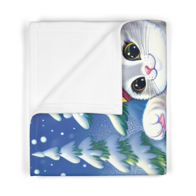 Fleece Baby Blanket, Soft Winter Cats Snowboard Fun for Baby, Cat ...