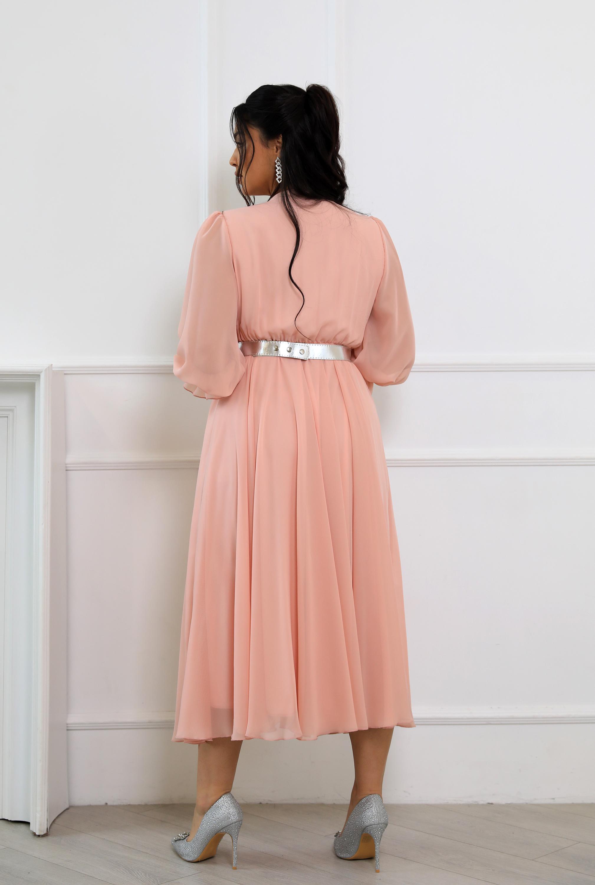 chiffon holiday dresses Light Blue Long Sleeves Chiffon Prom Dress Holiday Dresses  jkprom