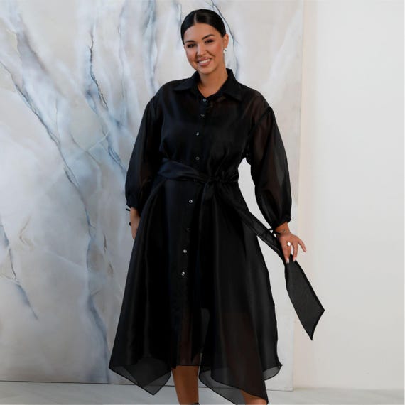 long sleeve black slip dress Black Le Stretch Lace Long Sleeve Dress main image 1
