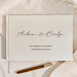 Custom Wedding Guest Book, Linen Polaroid Photo Album, Engagement and Anniversary Scrapbook, Wedding Keepsake, Wedding Reception Book