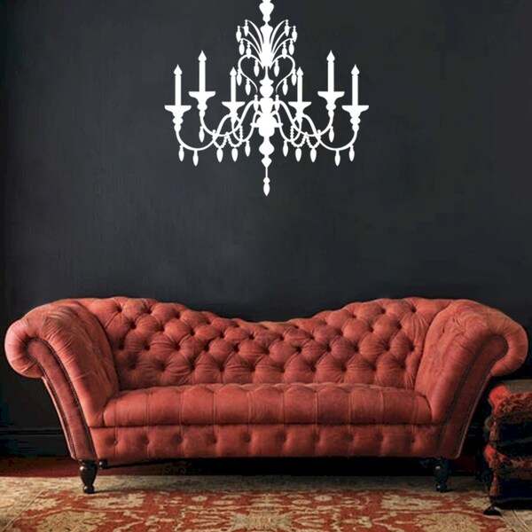 Wall Art Home Decor Murals Vinyl Decals Stickers---Crystal Chandelier