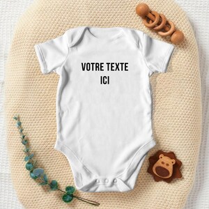Customizable White Baby Bodysuit: An Unforgettable Gift!