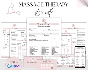 Massage Therapy Form, Massage Intake Form, Massage Aftercare, Massage SOAP Notes, Massage Consent Form, Massage Consultation, Spa Forms