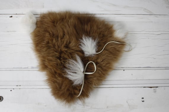 Vintage Pinata Party Inc. Peruvian Alpaca fur cone