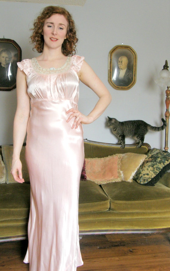 1940s satin nighty
