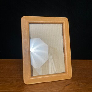 vintage teak wood frame photo frame picture frame retro table top frame or wall late 70s or early 80s