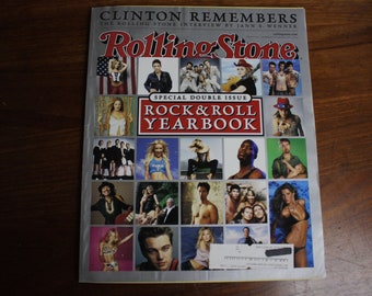 Vintage Rolling Stone magazine issue 858/859 december 28 2000 - january 4 2001 special double issue rock & roll yearbook